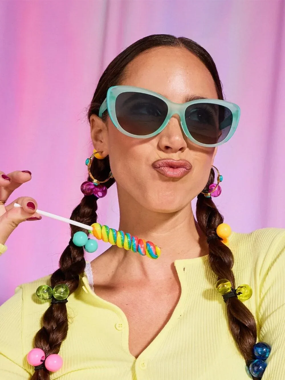 GLAM G - Matcha Sorbet Muse Sunglasses